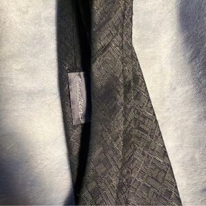 Nicholas Allen  Black Woven Pattern Men's Tie